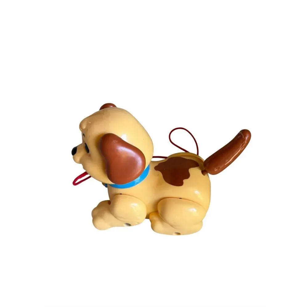 Fisher-Price Lil Snoopy Plastic Pull Along Dog Toy Vintage 2004 Mattel